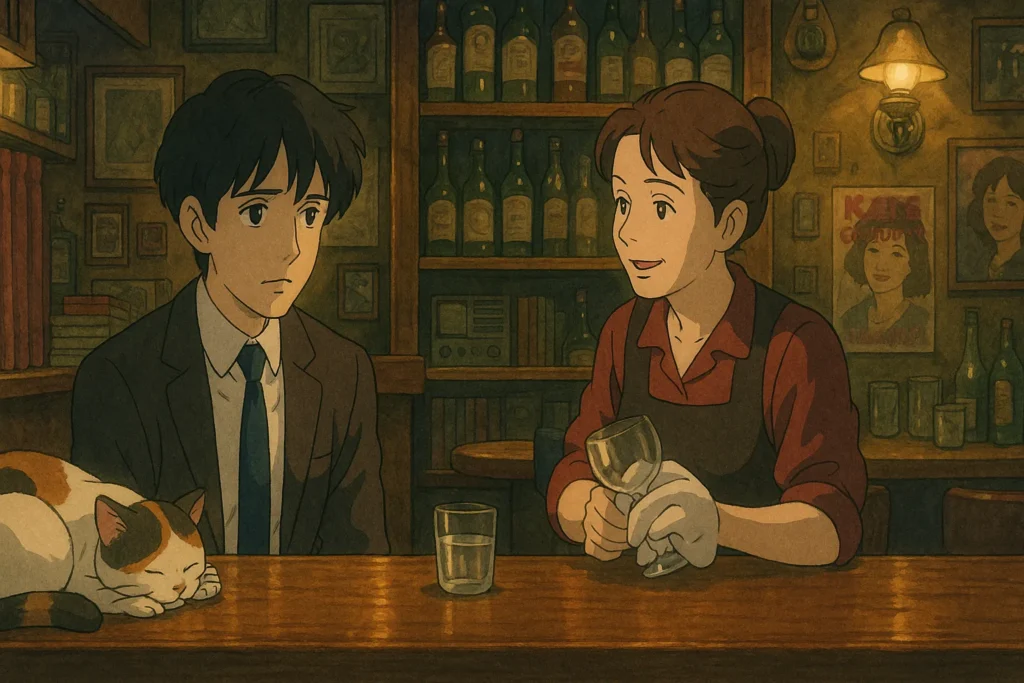 『雨音の中で交わす言葉、スナックの灯り』【スナックゆり編】