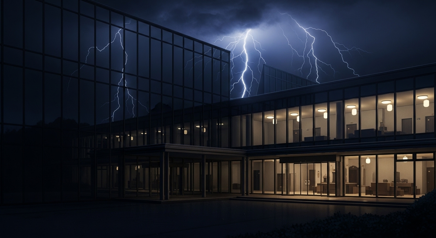 京都中央斎場・・・落雷で停電か？一部設備の使用制限 復旧めどが立たず