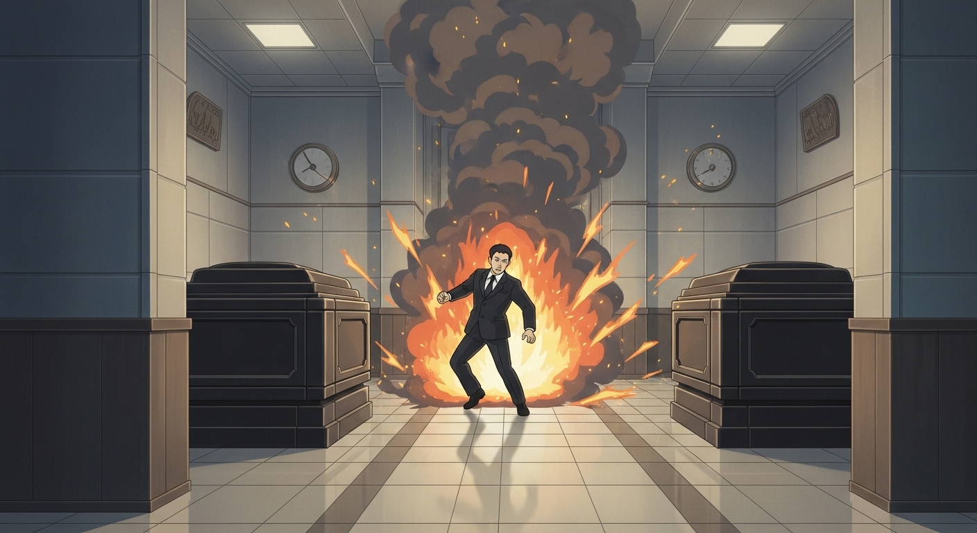 【事故】横須賀市立中央斎場の火葬炉で事故　整骨作業中に服が燃え、やけどで1人重傷