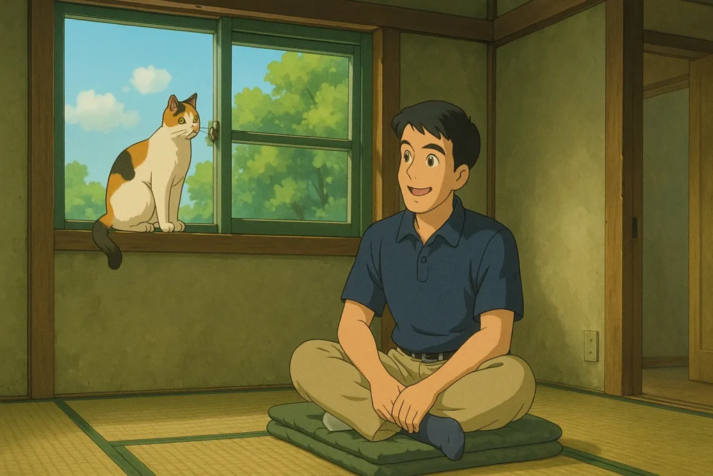 午後の風、猫のまなざし