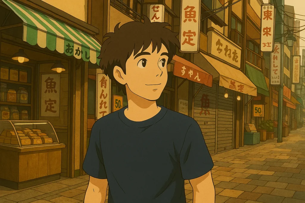 昼下がり、風が巡る町で